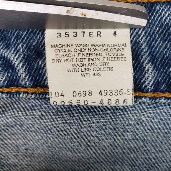 Vintage Levis 550 Relaxed Fit Jeans Mens 33x32 Blue Denim Pants 90s 1998 - Picture 5 of 8